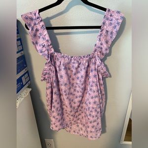 Beautiful, Brand New Daisy a Ruffle Strap Top by LulaRoe